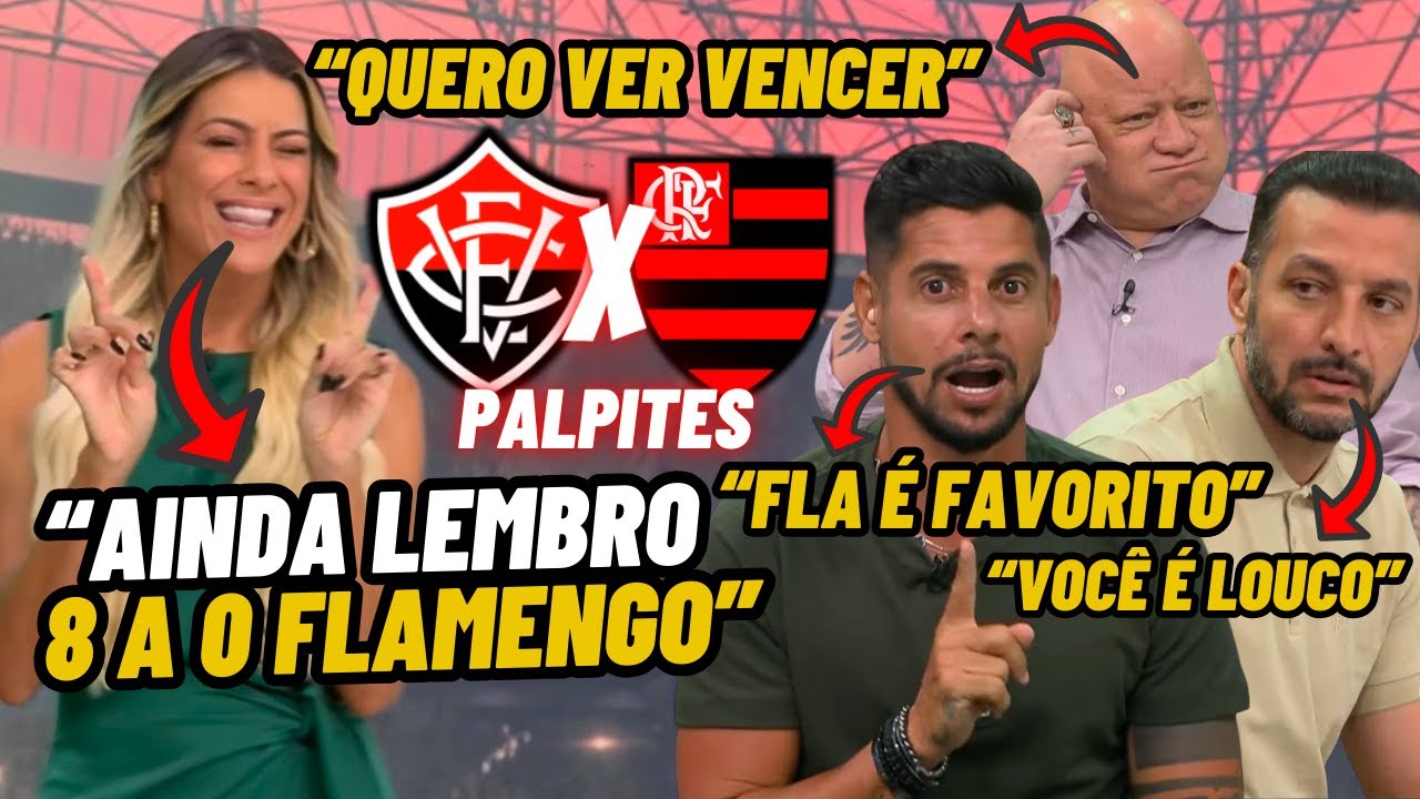 CICINHO REBATE PROVOCAÇÃO do EDU DRACENA e RONALDO para VITÓRIA X FLAMENGO PALPITES JOGO ABERTO