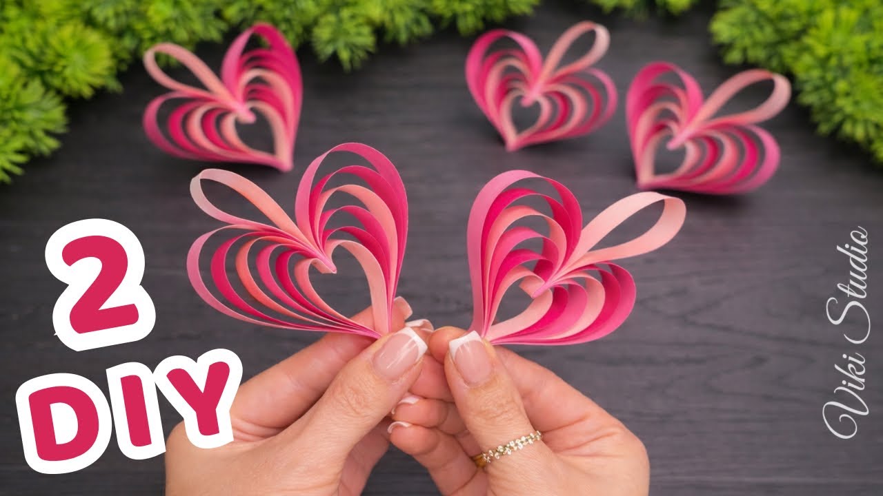 2 DIY ❤️ Easy Craft Ideas for Valentine's Day ❤️ Paper Garland
