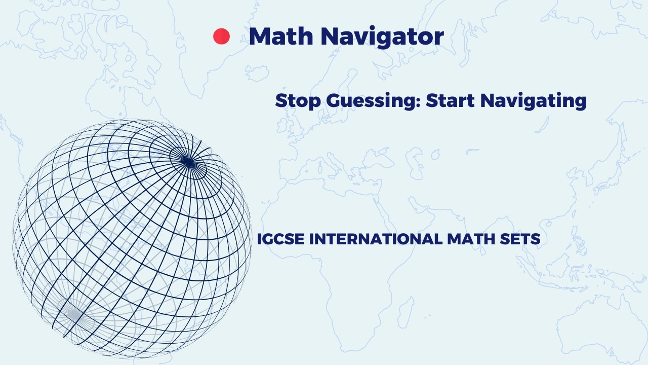 IGCSE INTERNATIONAL MATH ALGEBRA SETS