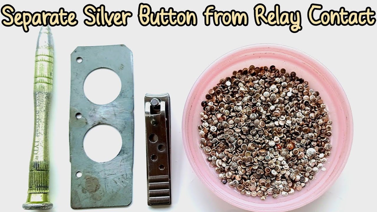 How to Separate Silver Button Relay Contacts