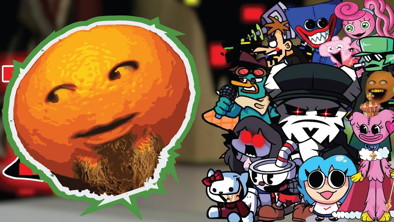 FNF Sliced(Vs Annoying Orange Surprise) But Different Characters Sing It🎵 Everyone (PibbyOrange)