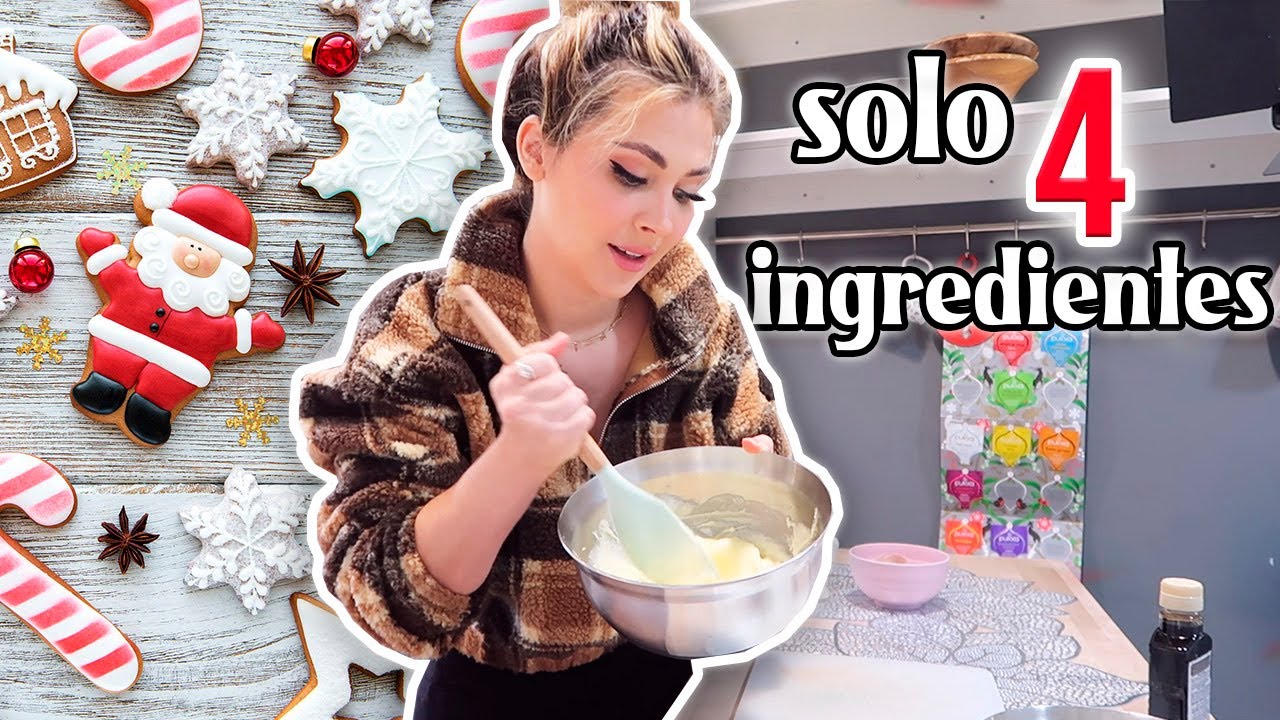 HACIENDO LAS MEJORES GALLETAS CON SOLO 4 INGREDIENTES 🍪 VLOGMAS | Lizy Vlogs