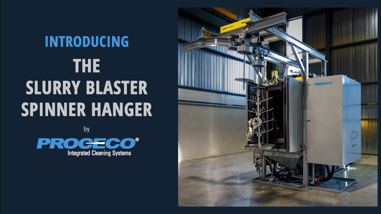 PROCECO Slurry Blaster Spinner Hanger – Industrial-Strength Wet Blast Cabinet