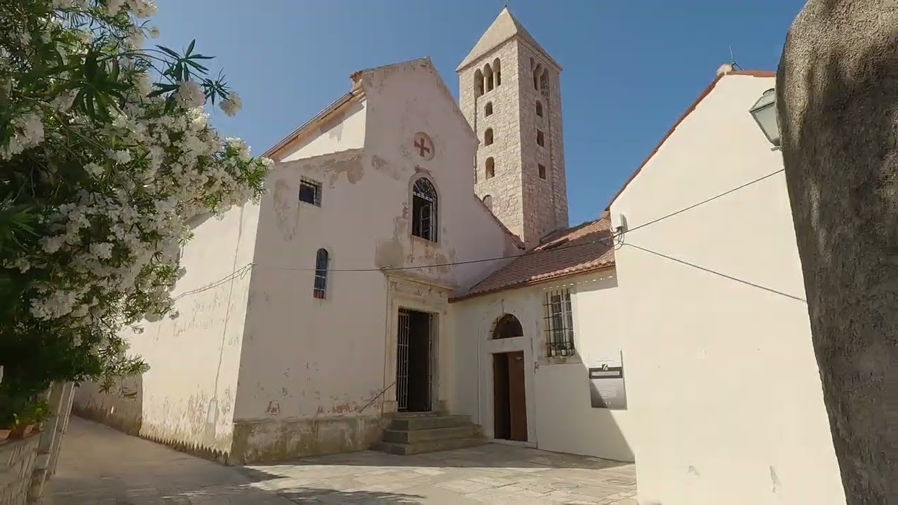 A Short Walk in Beautiful Rab Old Town | 4K Croatia