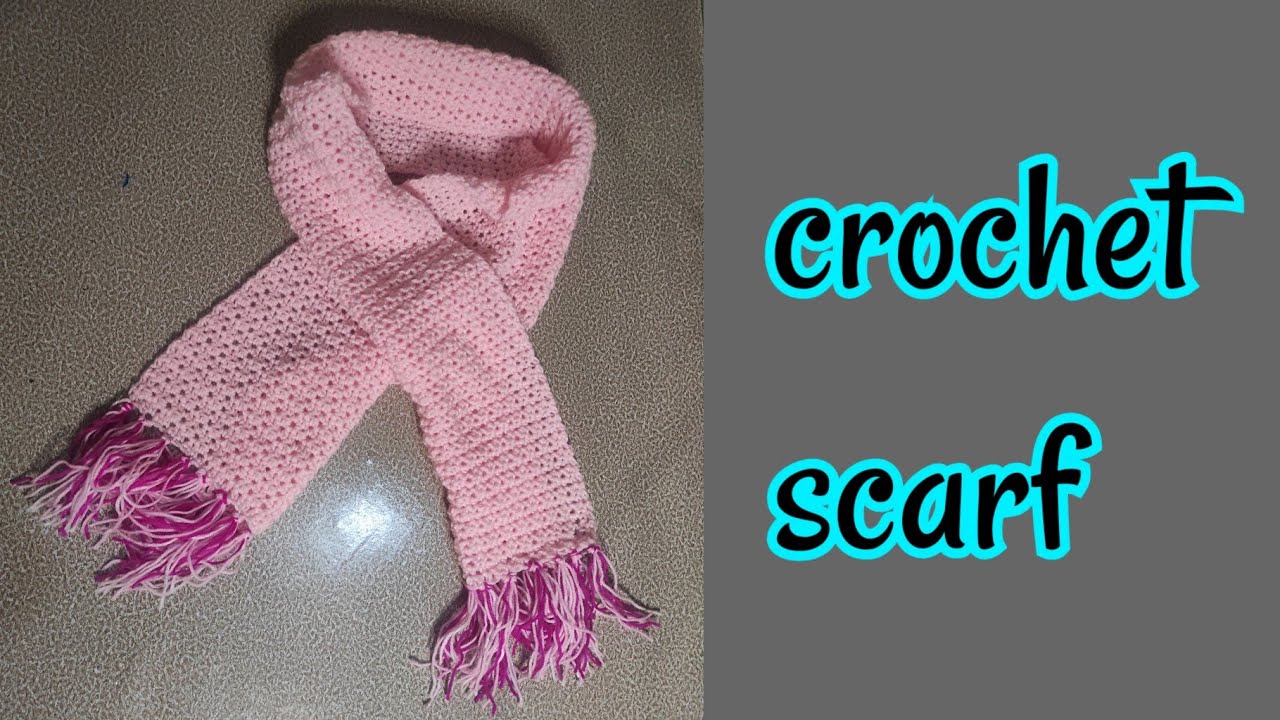 How to crochet a simple scarf