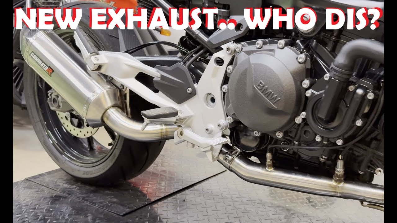 INSTALLING A DOMINATOR EXHAUST ON MY 2024 BMW F900R