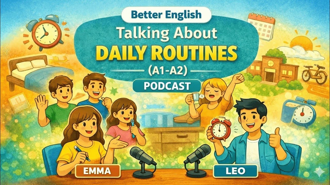 Talking About Daily Routines   Learn English for Beginners A1 A2