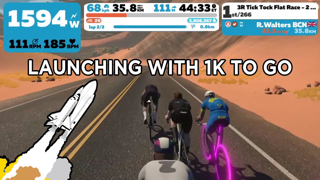 Zwift Racing | FULL SEND WITH 1KM TO GO!