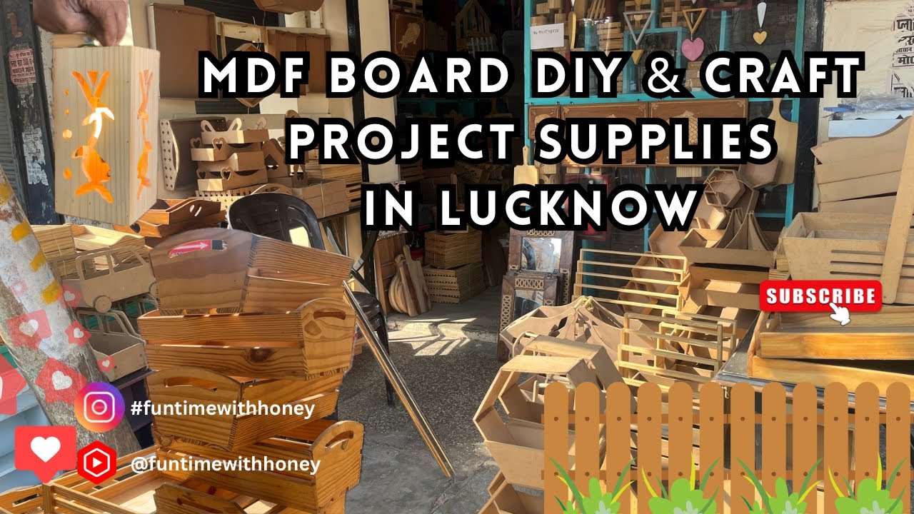 Lucknows BEST DIY Store For MDF Board And Craft Materials