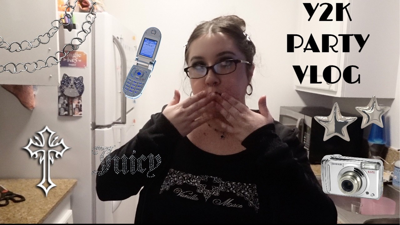 grwm for a Y2K party (: