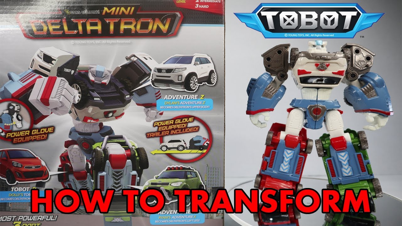 Tobot: How to Transform and Combine Mini Delta Tron? 3 TOBOT CARS Combine Most Powerful Integration