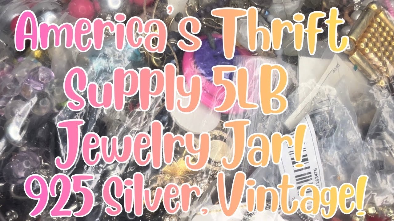 America&rsquo;s Thrift Supply 5lb DIY Jewelry Unboxing & Sale! #jewelryjar #mysteryunboxing 