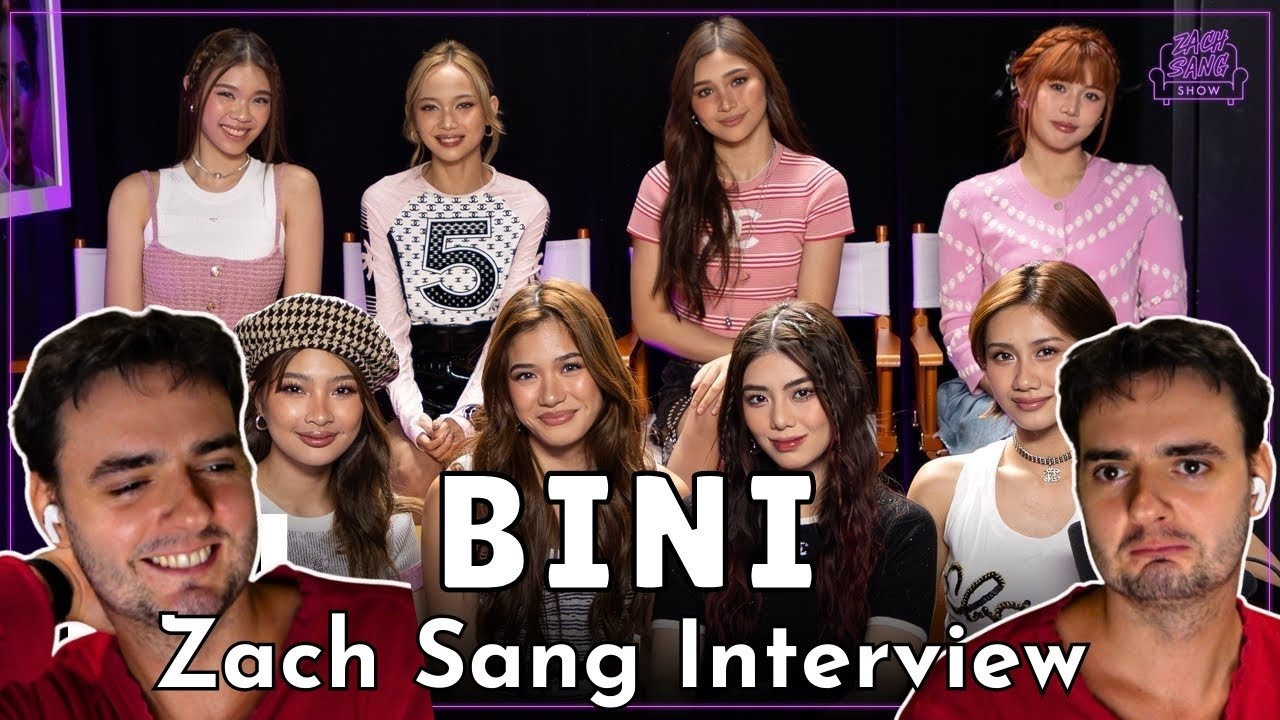 reacting to BINI on Zach Sang Show [INTERVIEW]