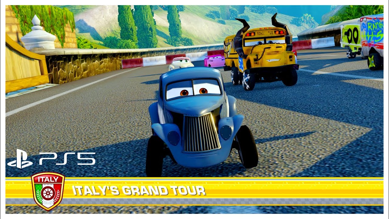 Cars 3 Driven To Win | Rich Mixon - Battle Race | Italy's Grand Tour 5 Laps