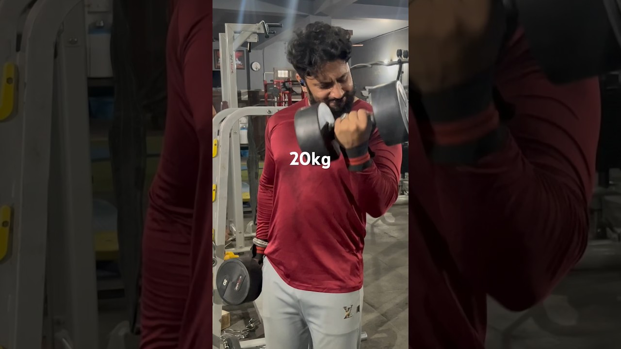 20kg Dumbbell Curl🔥 #viral #trending #fitness