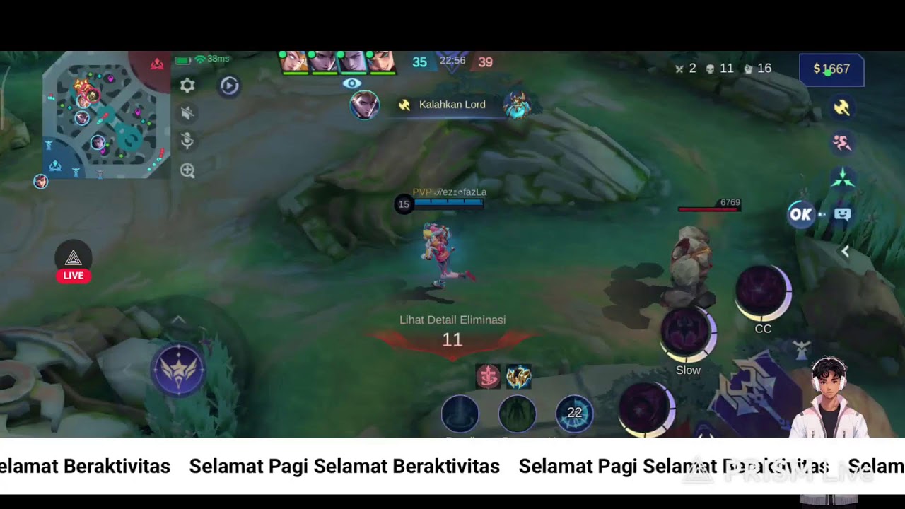 Siaran langsung Gajah