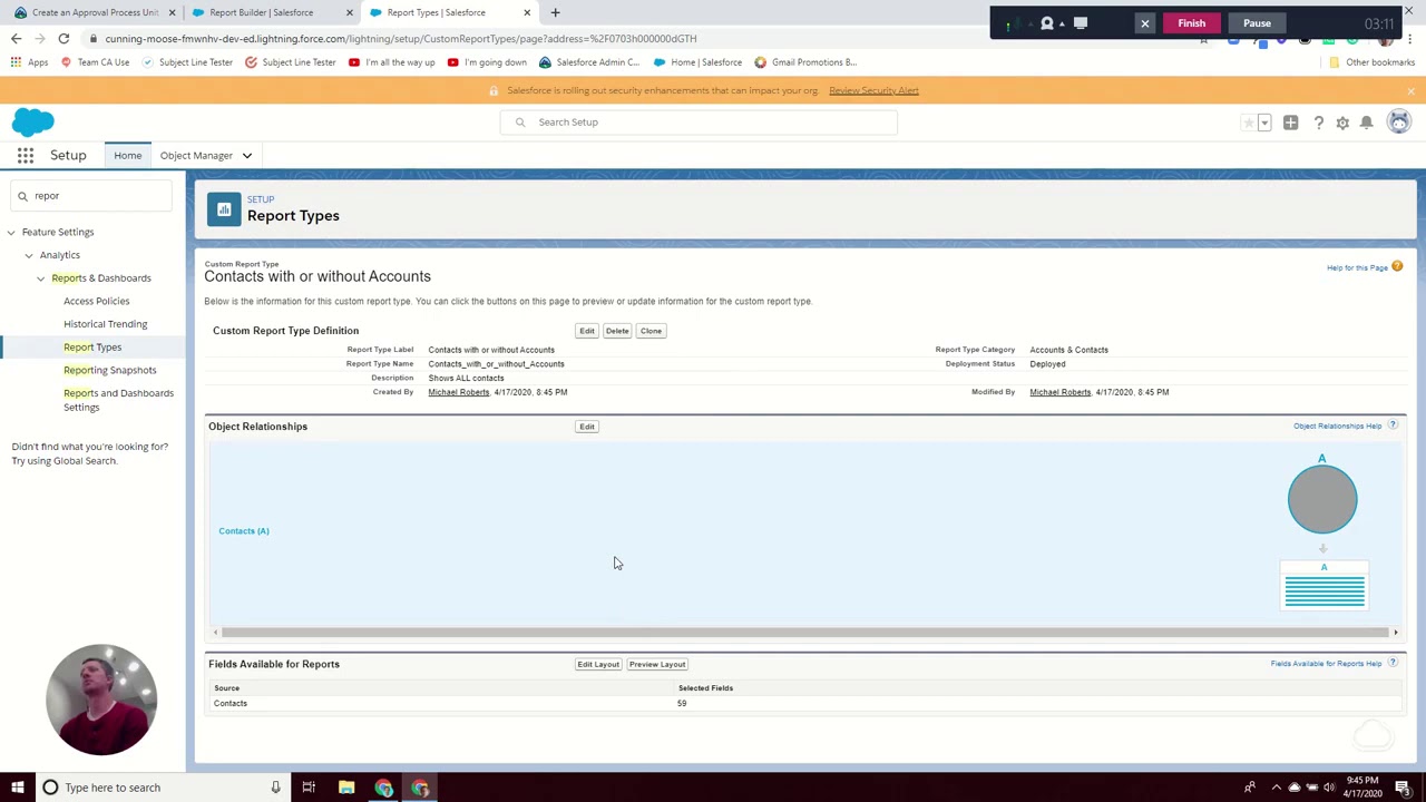 How To Create A Custom Report Type in Salesforce
