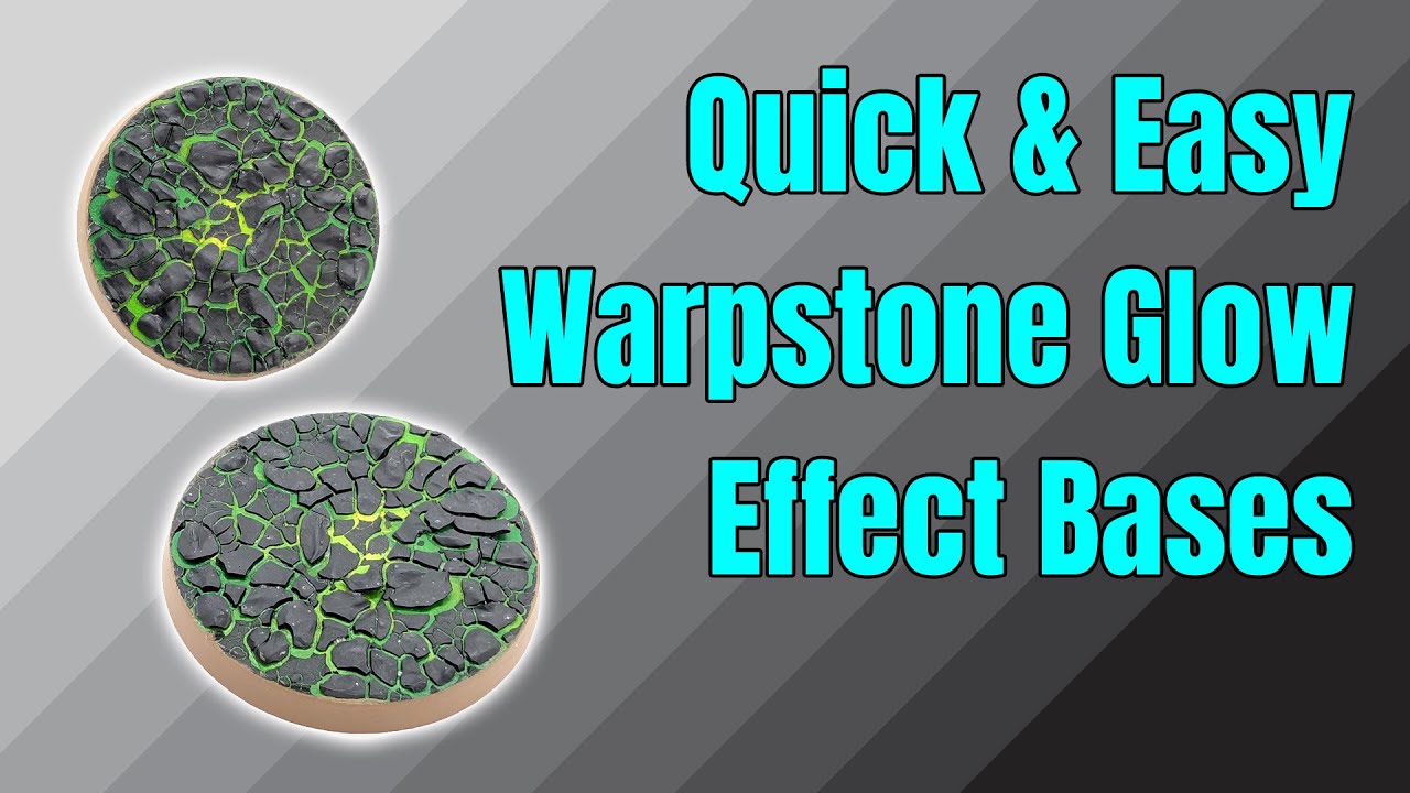 How To Create Warpstone Glow Bases For Skaven Miniatures #warhammer #miniaturepainting #skaven