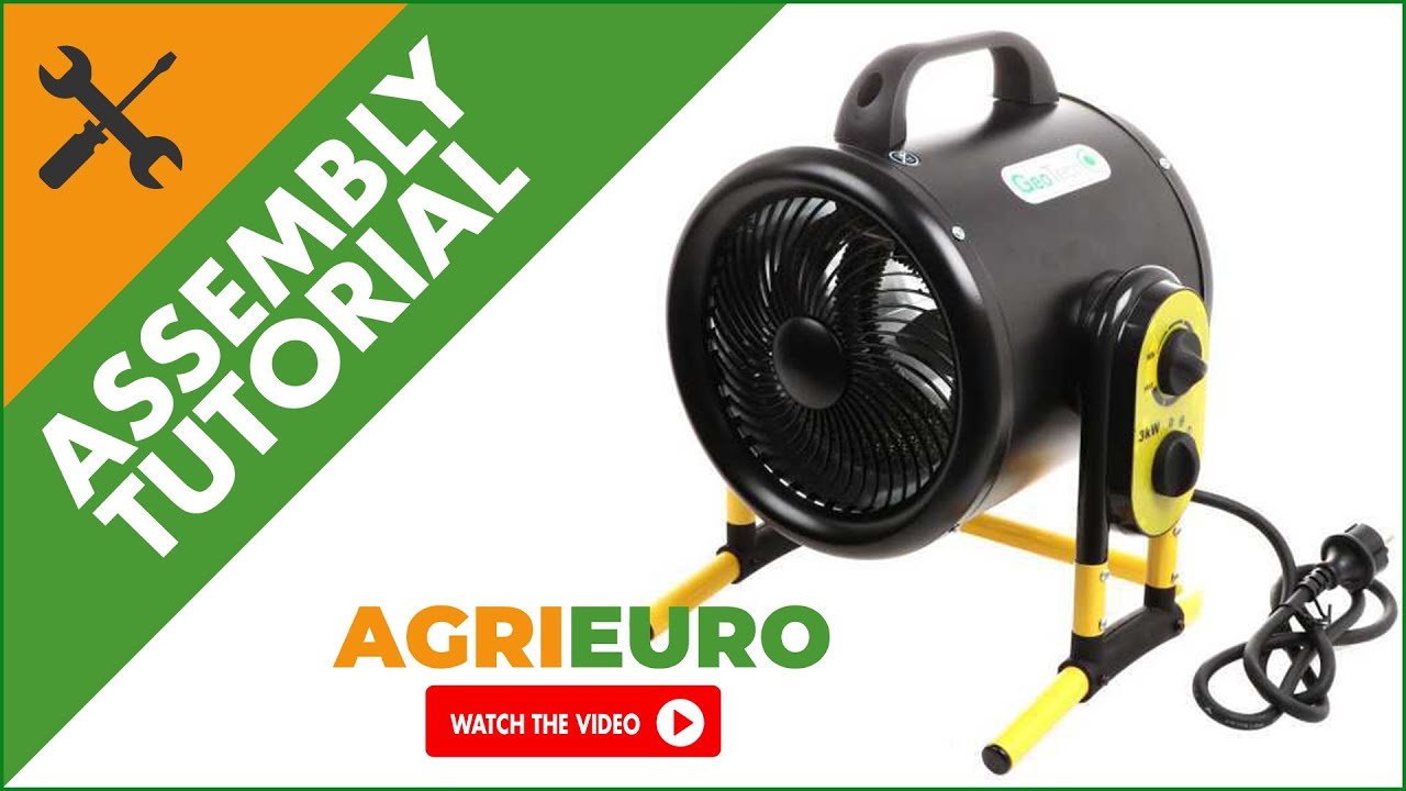 GeoTech SEH 300 S electric Hot Air generator - 3 KW - Assembly tutorial