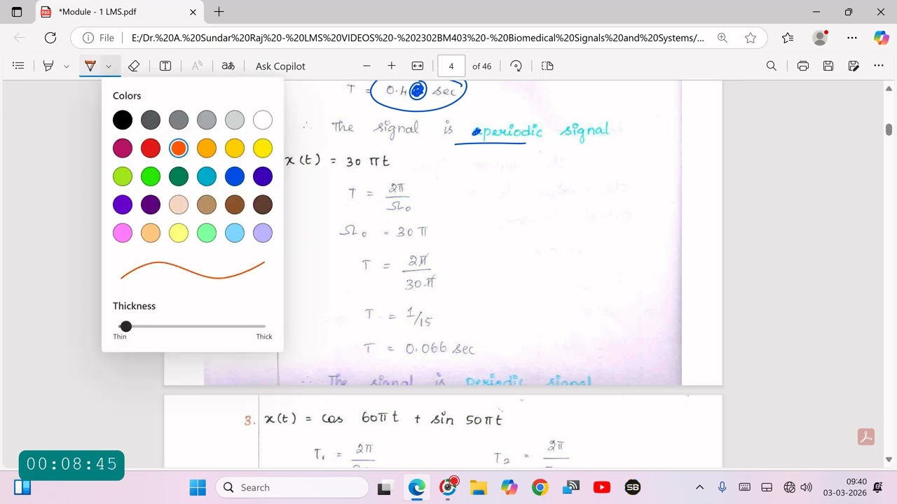 Introduction of Signals and Classification of Signals  Dr A SundarRaj