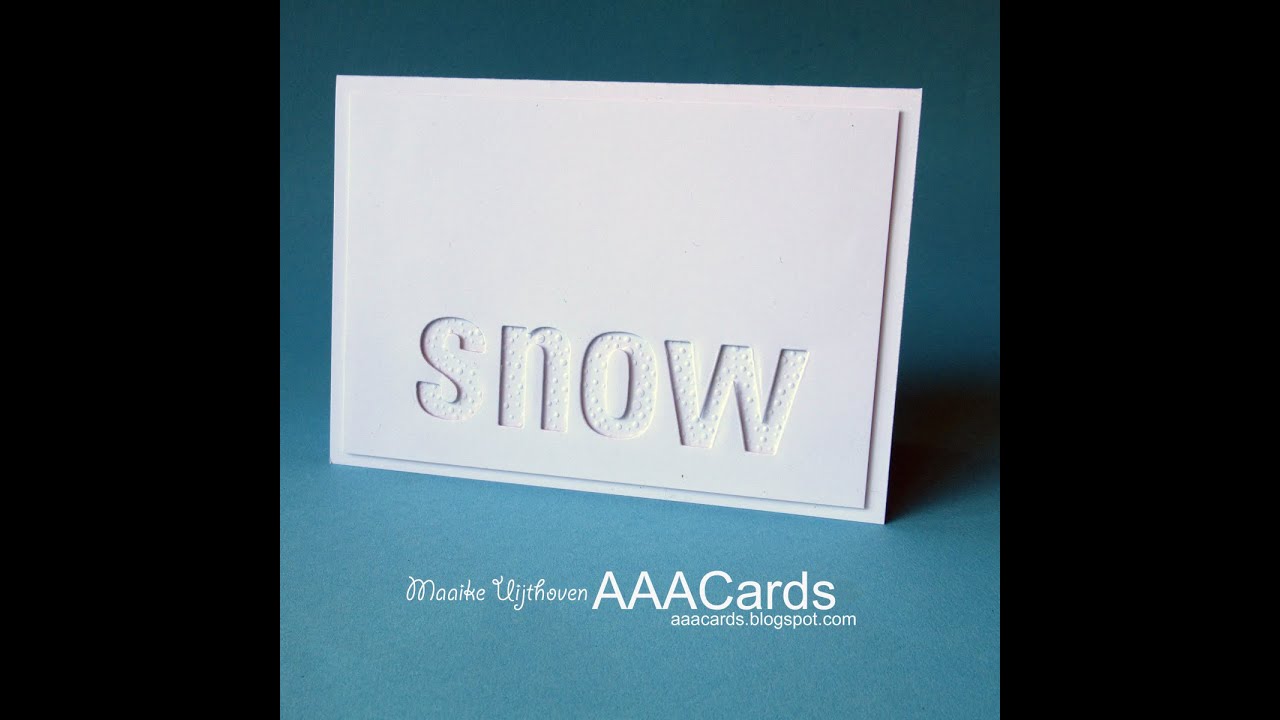 AAA Card Challenge #232 White on White cards