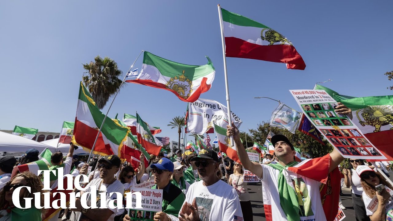 Anti-regime protests take place outside Iran's first World Cup match