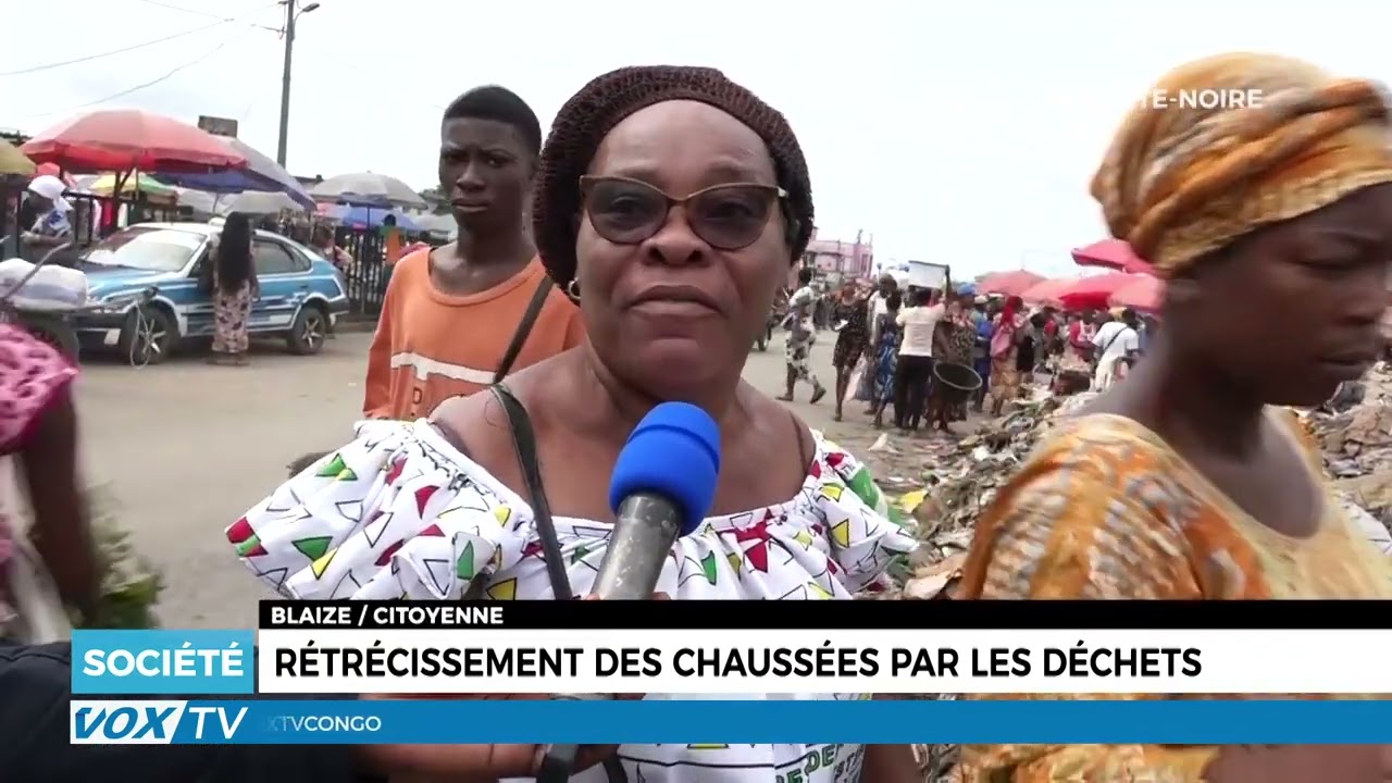 Rétrécissement des chaussées par les dechets