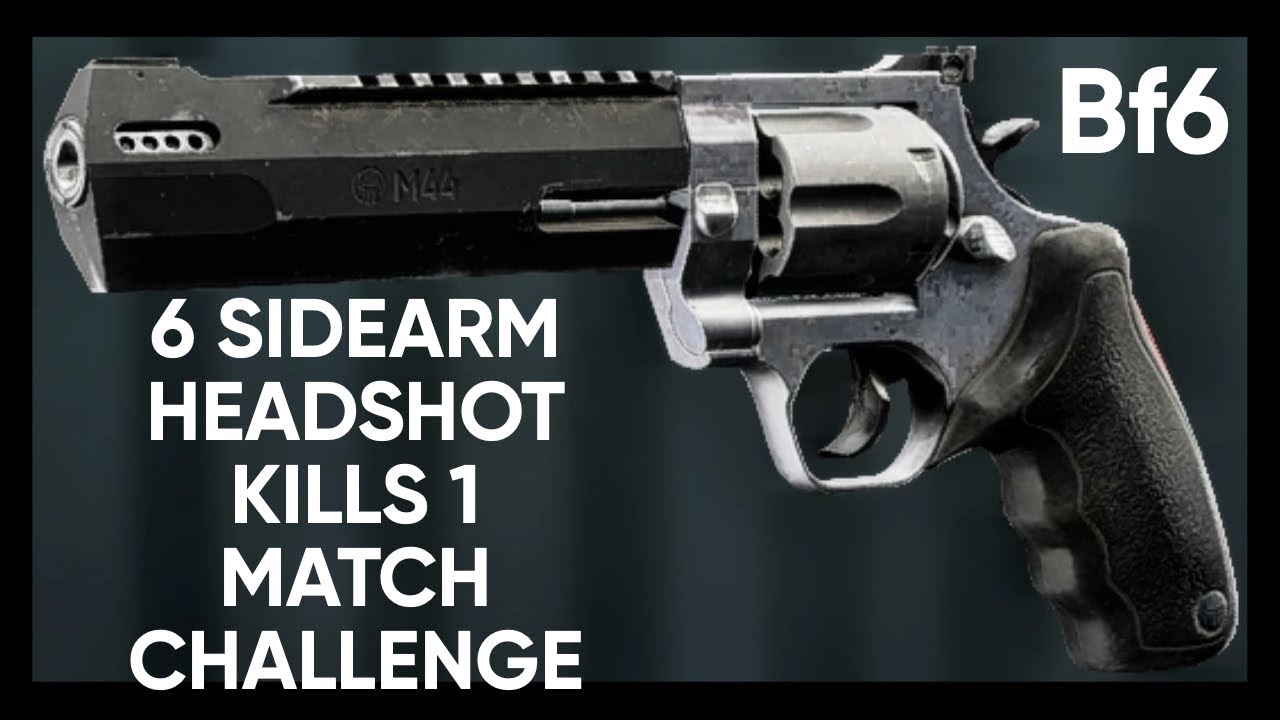 How to get 6 Sidearm Headshots in 1 Match in BF6 (1200 trophy) (Legit)