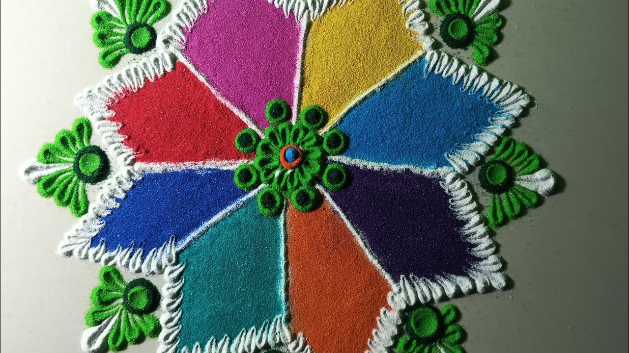 Beautiful Rangoli Design 2026 | Easy & Simple Daily Rangoli | Step by Step Tutorial