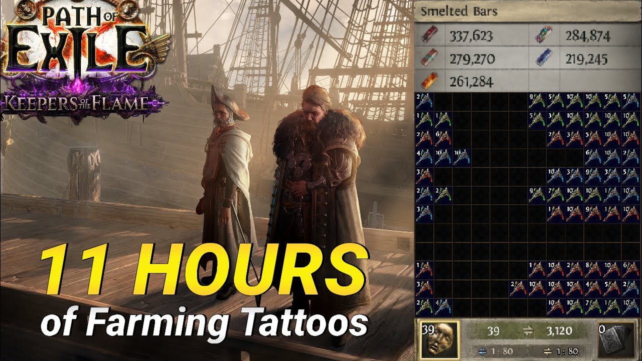 【Path of Exile】Loot from 11 Hours of Farming Tattoos | 3.27