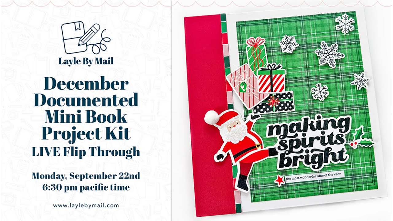 2025 December Documented Mini Book Project Kit - Flip Through Video