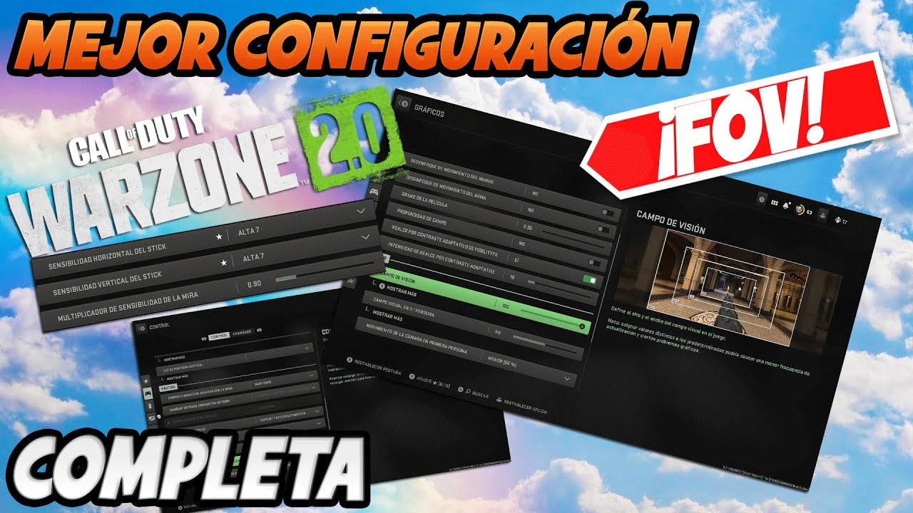 La MEJOR CONFIGURACIÓN COMPLETA para WARZONE 2.0 en CONSOLA