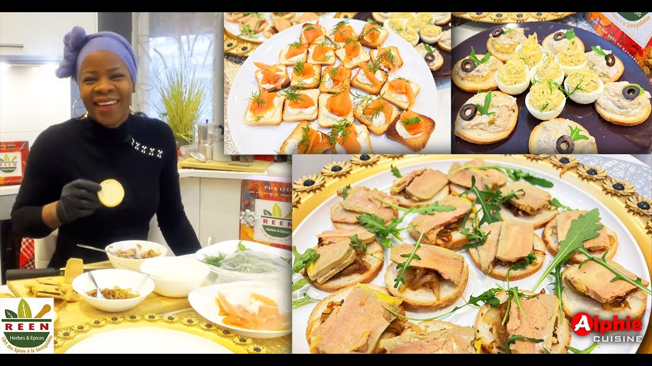 Toast Foie Gras | Toast Saumon et Oeufs Farcies | Recette pour les Fêtes 🎉🎄✨