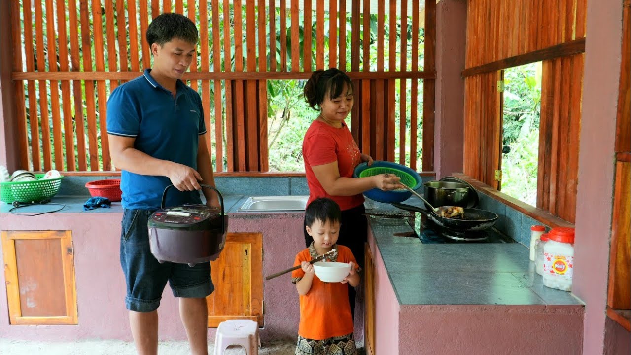 How to cook with family experience new kitchen - Chúc Tòn Bình