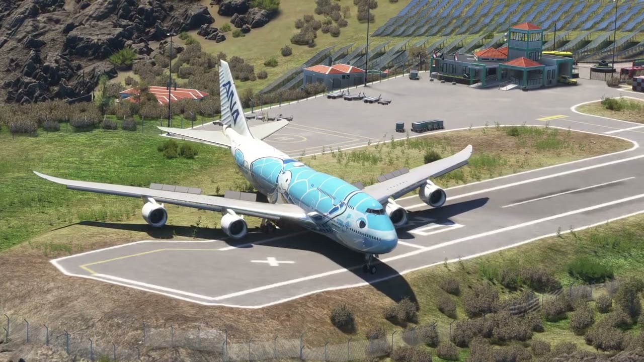 Unbelievable Moment ANA Air Boeing 747 Takes Off from Saba’s Short Runway