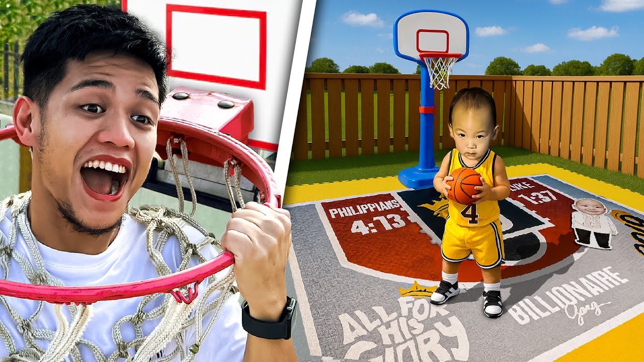 Building Mini Basketball Court sa BG HOUSE (unang surpresa) 