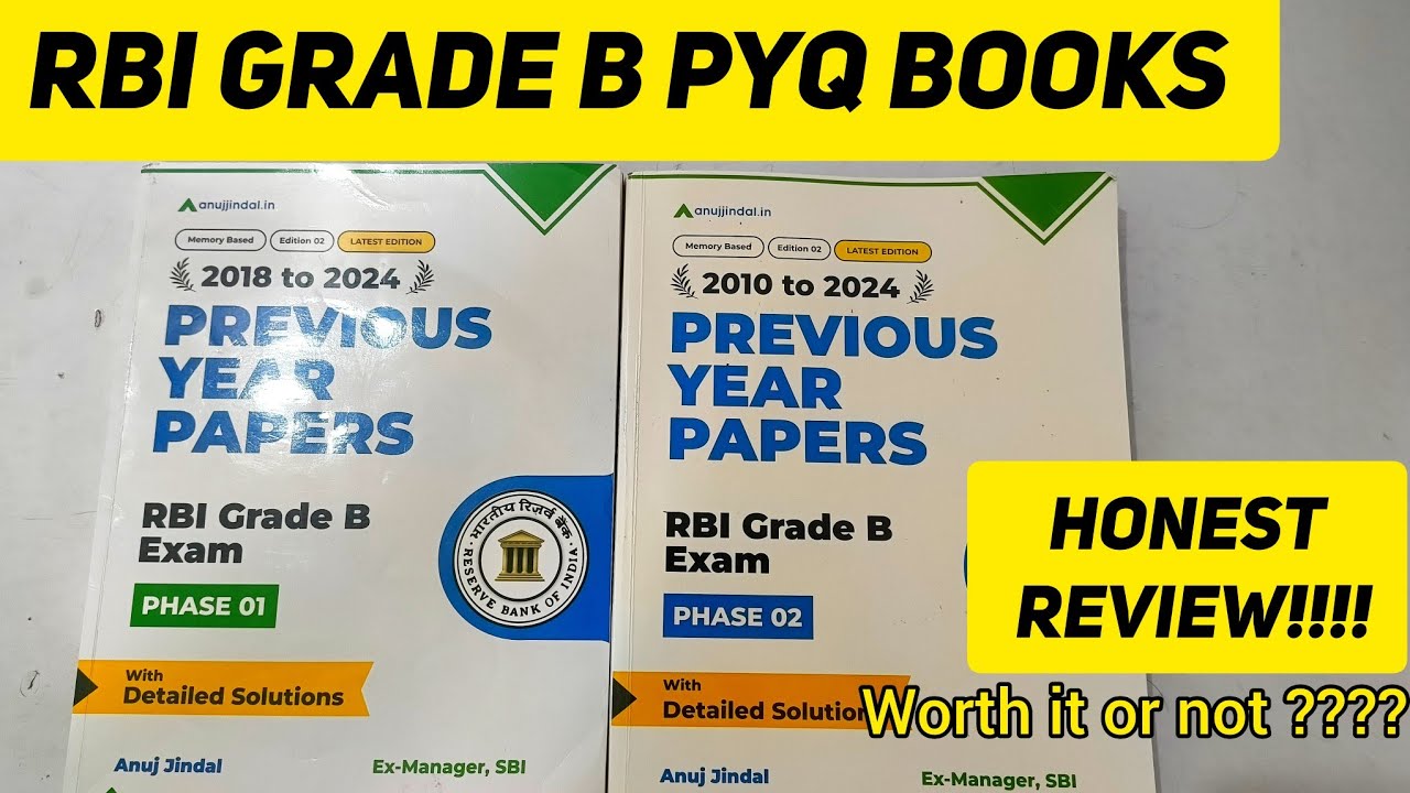 RBI Grade B PYQ Book Worth It or Not?Honest Review|phase 1& phase 2 pyq books| payal16 #youtube #rbi