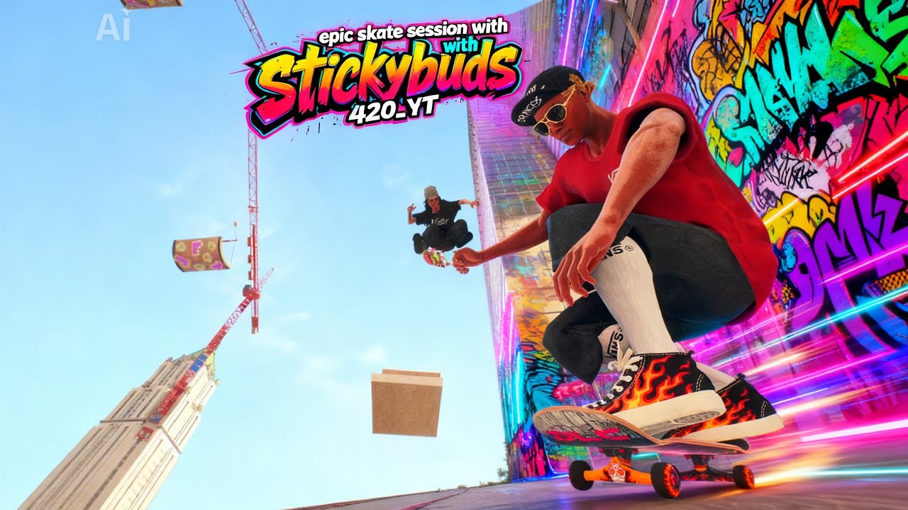 Clean line LIVE (Skate.)🔥💯 with @Stickybuds.420 