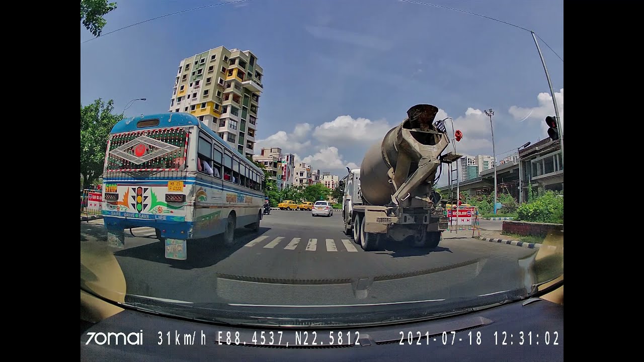 Dashcam Video of Newtown to Kolaghat via Kona Expressway (4X)