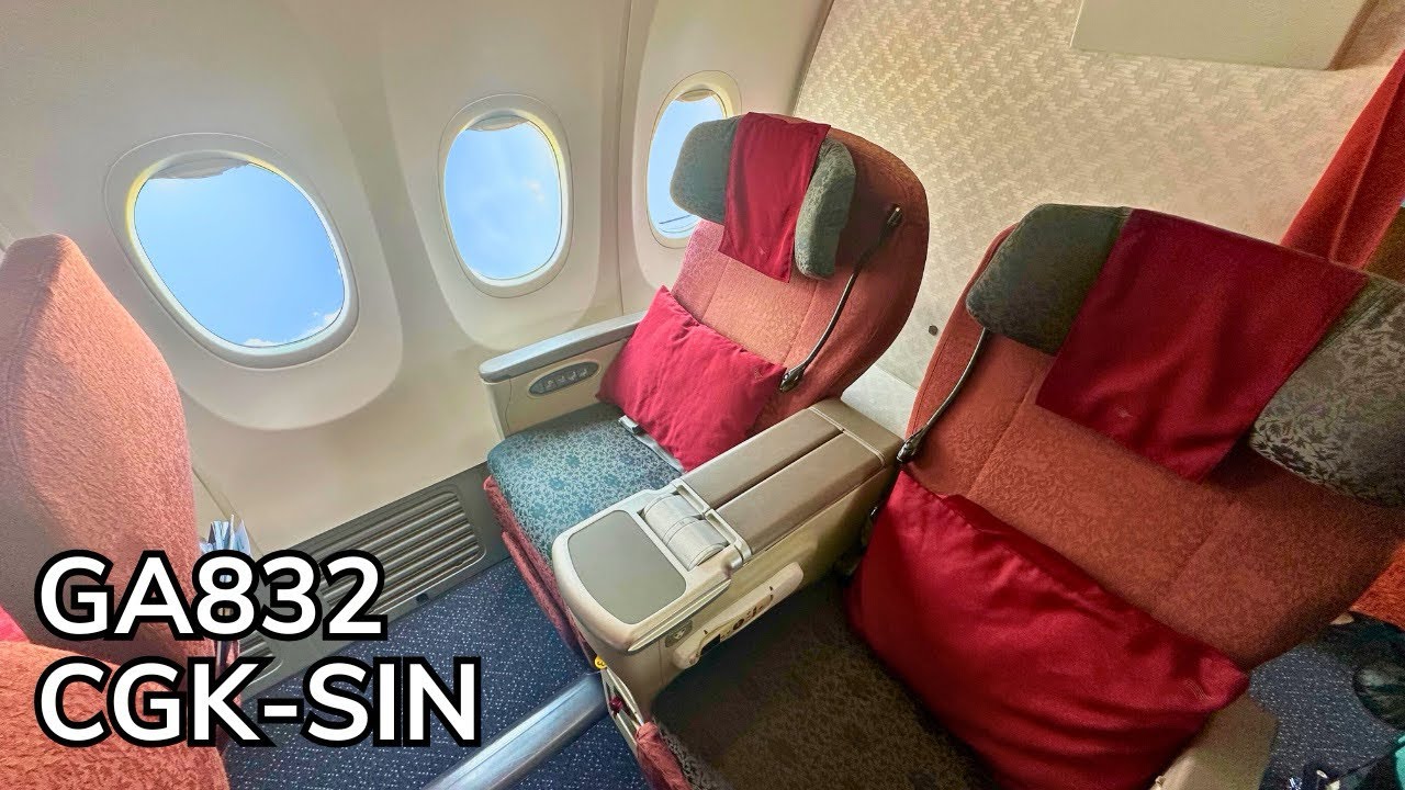 GA832 Garuda Indonesia Business Class 737-800 Jakarta to Singapore August 2025 Review