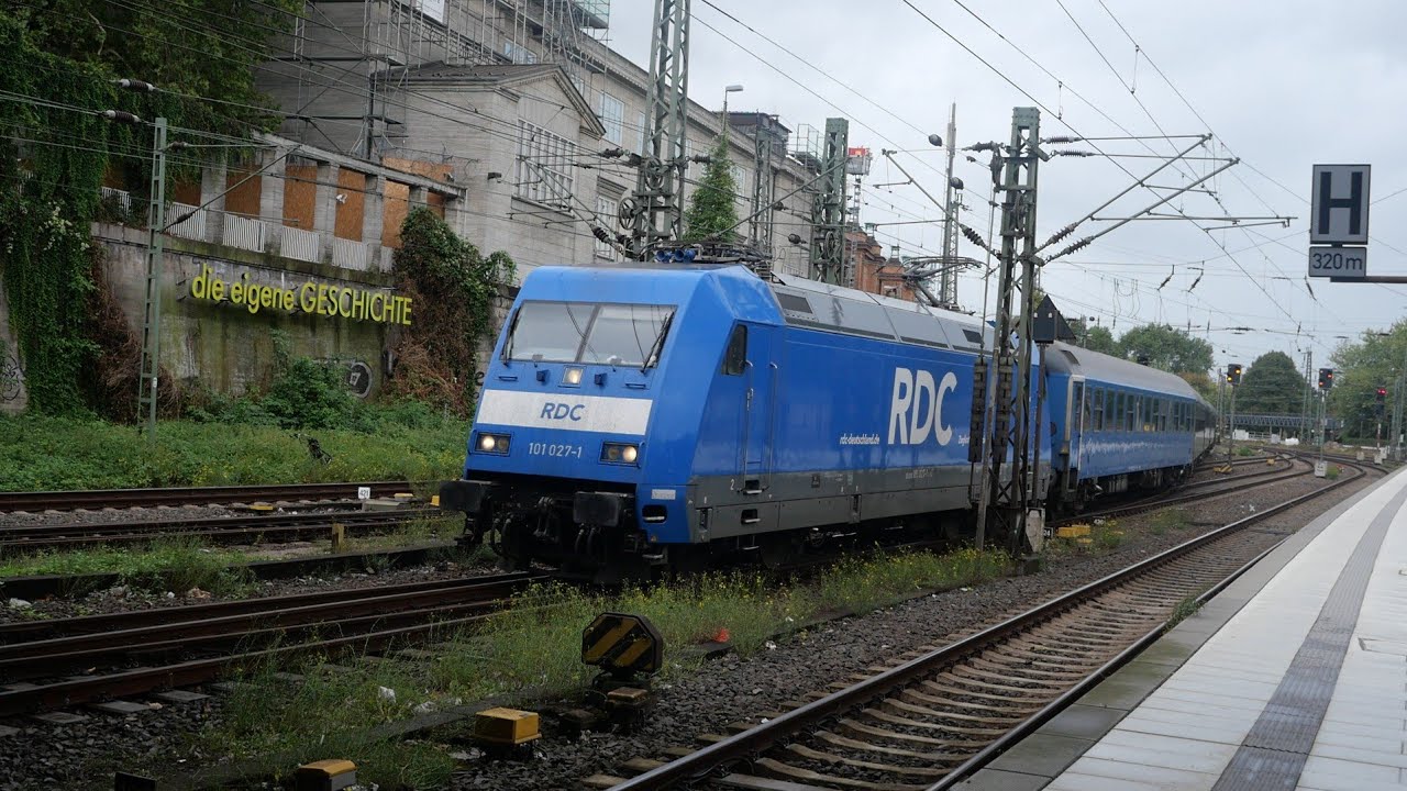 Züge in Hamburg HBF (FULL HD)