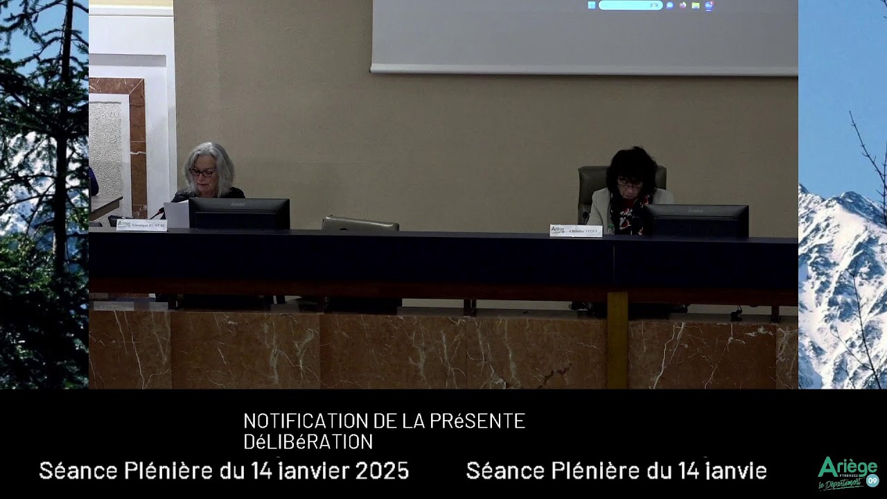 Séance plénière du Conseil départemental de l'Ariège | 24 Février 2025