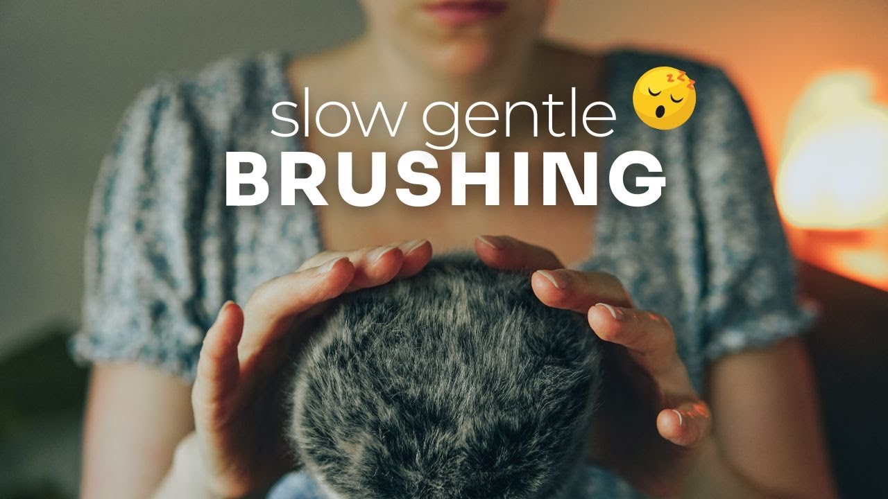 ASMR | slow, gentle, relaxing mic brushing (no talking)