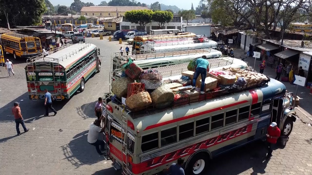 The Behind the Scenes of the Colorful Guatemala Chicken Bus