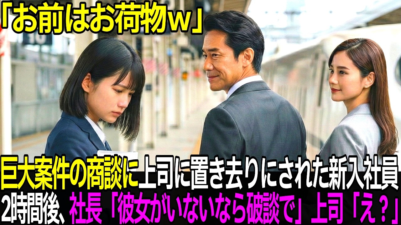 「お前のチケットもらうわw」大事な商談で上司に置き去りにされた新人社員。2時間後、商談の席で相手の社長「彼女が来ないなら破談で」上司「え？」