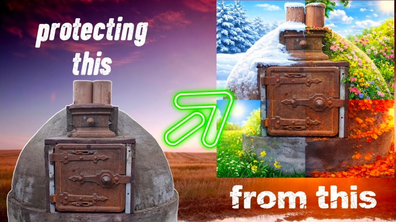 Building a Massive Pizza Oven - Part 6 | Protecting my Pizza Oven from the Elements ❄️ 