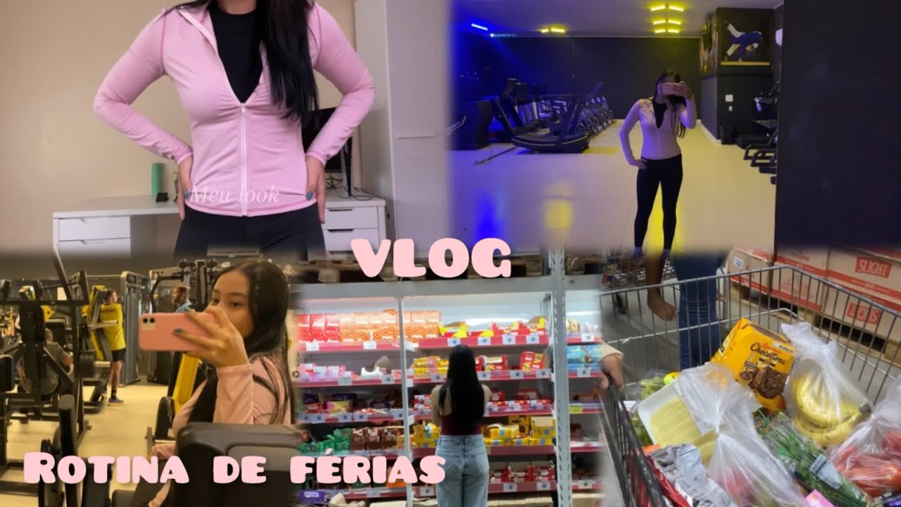 Rotina de férias: autocuidado , academia , compras 