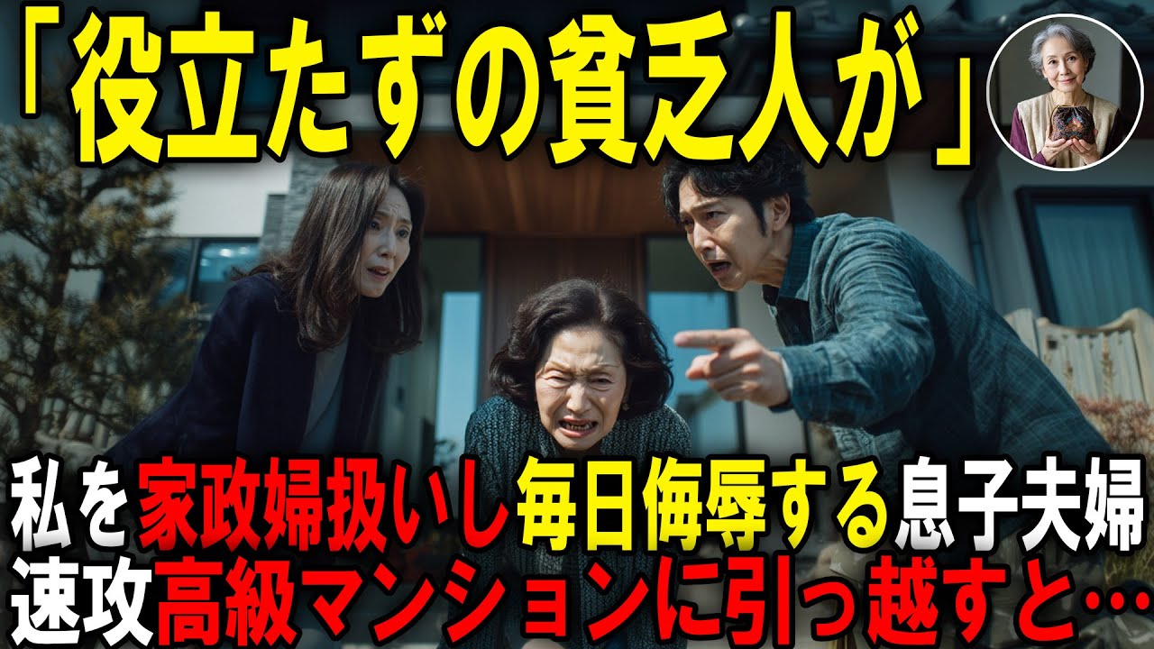 「年金暮らしは黙ってろ」同居する私の年金を搾取し続け侮辱する息子夫婦。我慢の限界だったので私の本当の正体を教えてあげると…