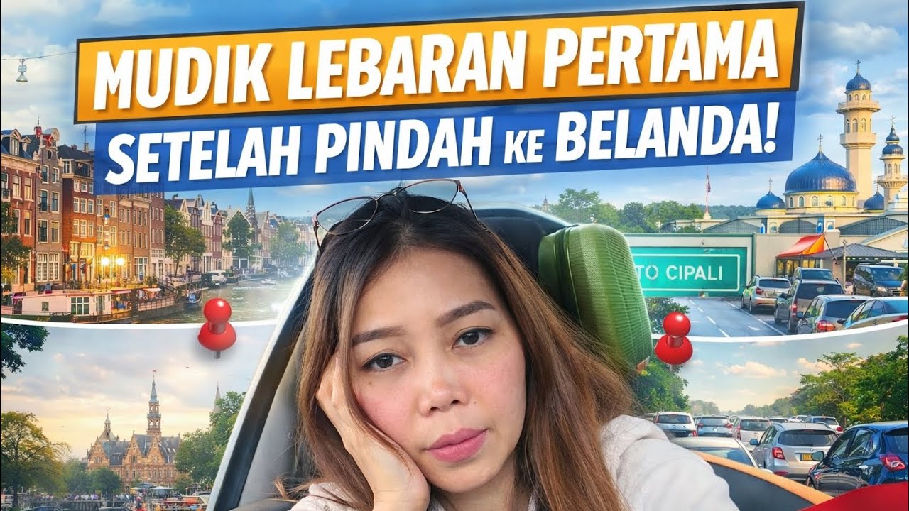Mudik lebaran pertama setelah pindah ke Belanda berdua sama bocil tanpa suami🇳🇱